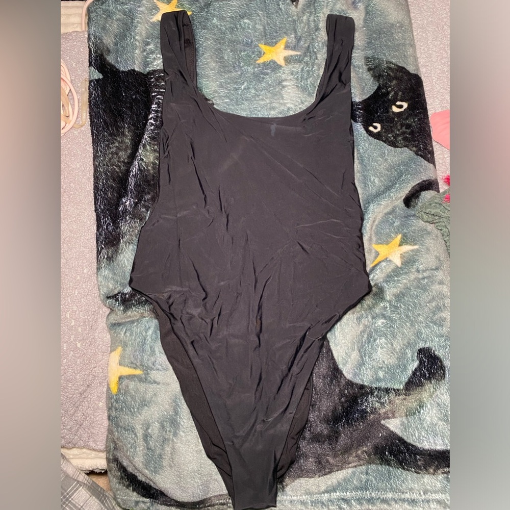 Black One-Piece Swimsuit